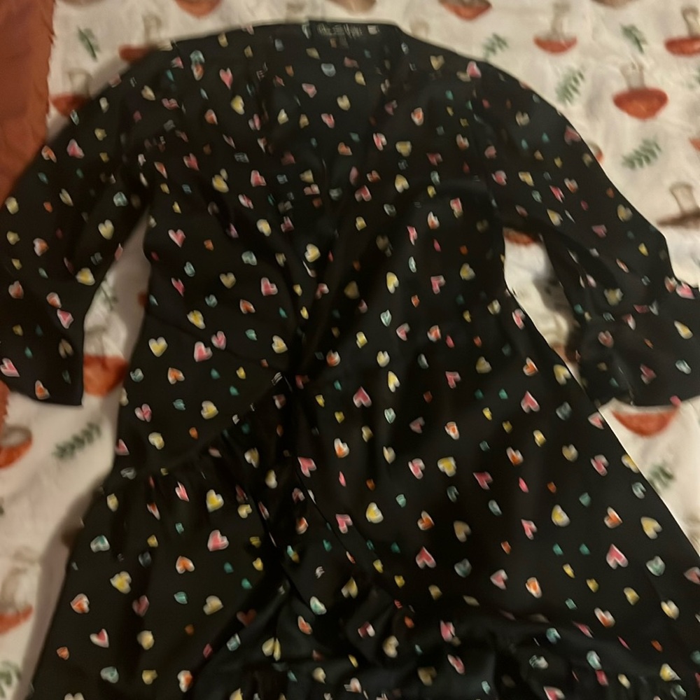 Black Dress with Hearts.